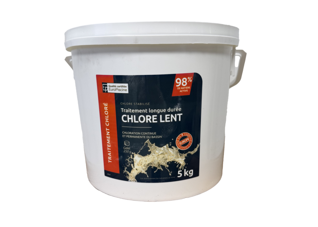 Chlore lent stabilisé galets 250gr 5kg