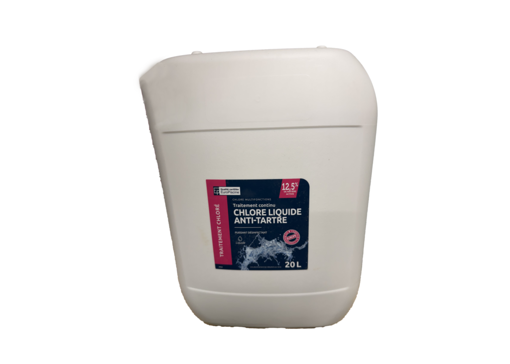 Chlore liquide 20l anti-tartre 12%