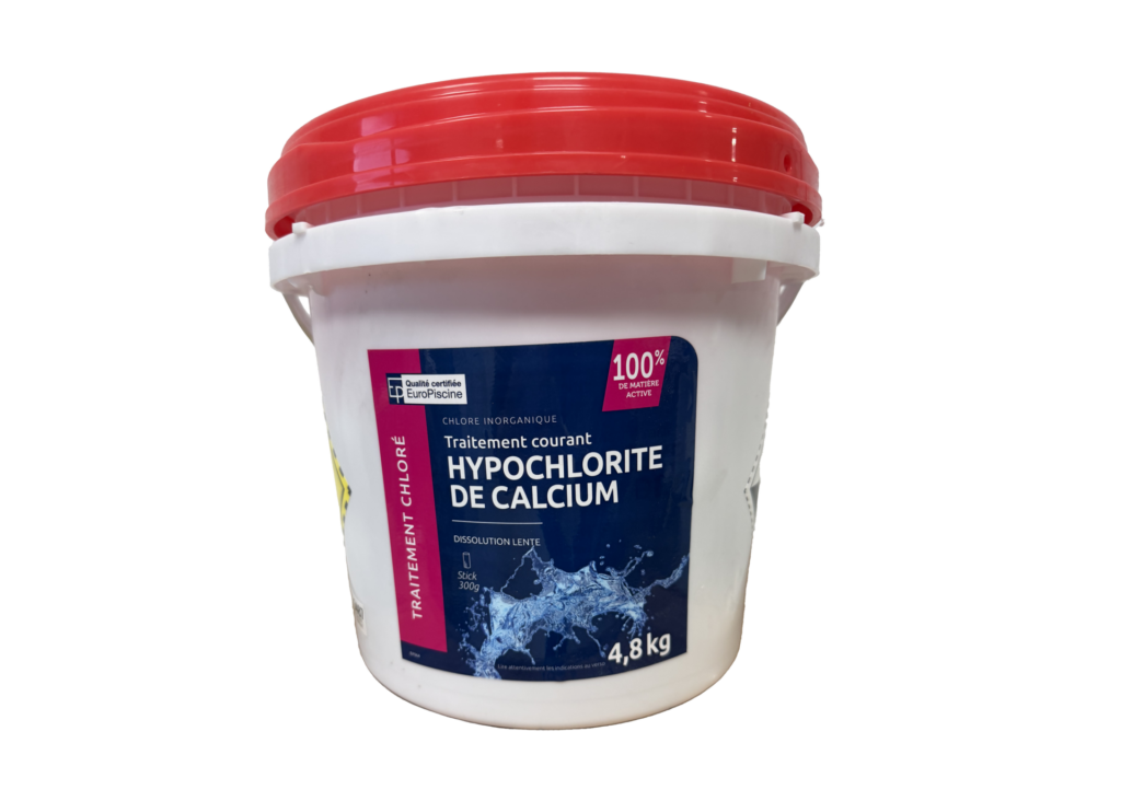 Chlore lent non stabilisé hypochlorite de calcium stick 4,8kg