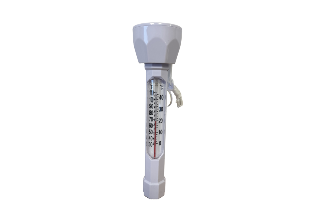 Thermomètre cylindrique blanc