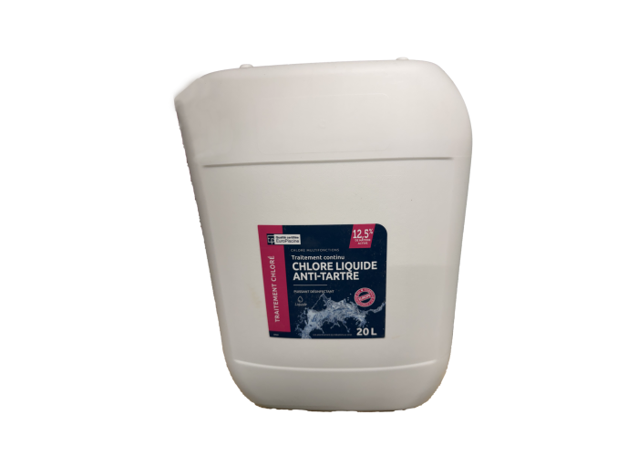 Chlore liquide 20l anti-tartre 12%