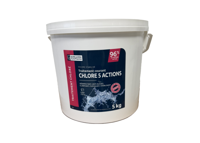 Chlore lent multifonctions galets 250gr 5kg