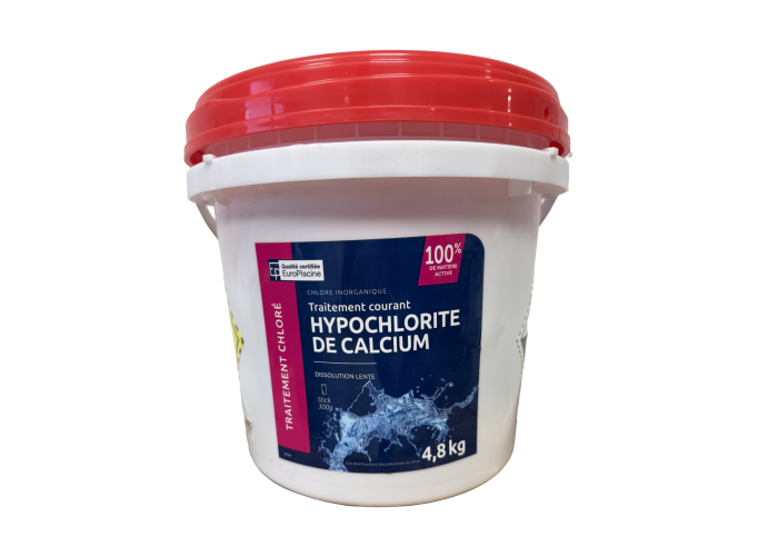 Chlore lent non stabilisé hypochlorite de calcium stick 4,8kg