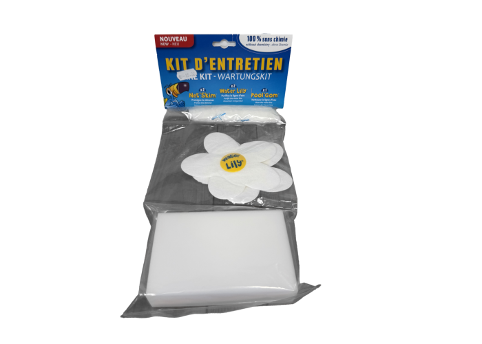 Kit d’entretien comprenant 2 netskim, 2 waterlily et 1 poolgom